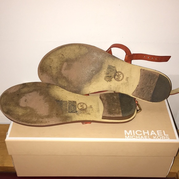 Michael Kors Sondra genuine leather Sandals size 9M - Picture 3 of 7